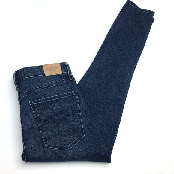 Abercrombie & Fitch Jeans Ankle Skinny High Rise Stretch size 2 length 27" - Picture 8 of 8